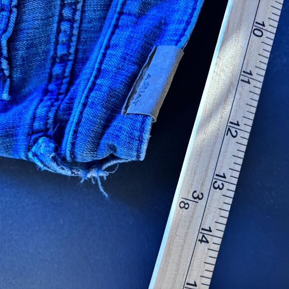 Ariat Denim Jeans trouser Size 32 Blue Slim Fit Button Closure Denim Pockets - Picture 4 of 12